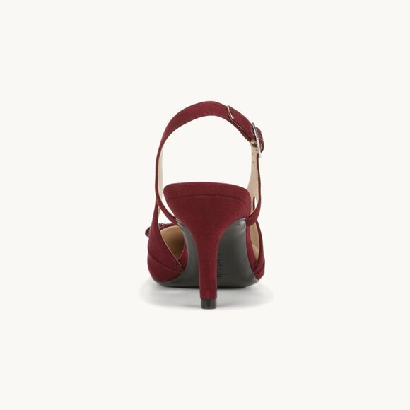 Lifestride Women's Slingback Heels 9.5W NIB Pinot Noir Never worn - Picture 3 of 7